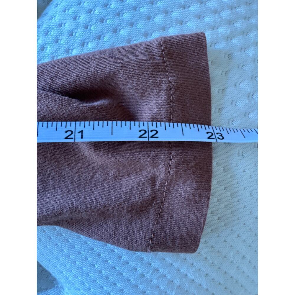 J. Crew Re-Imagined 100% Cotton Turtleneck Top Chestnut Brown Small - Picture 7 of 8